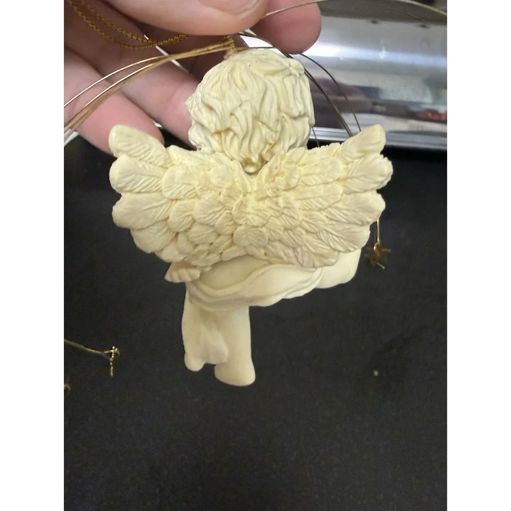 Vintage Christmas Angel Ornament Stars